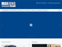 Tablet Screenshot of max-jung-transporte.de